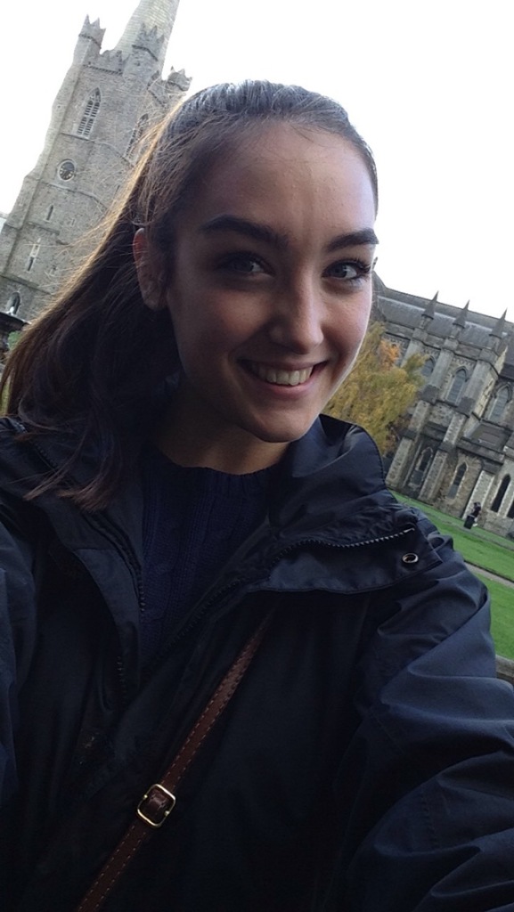 But did 10 year old Meaghan did not know she'd ever take a selfie at St. Patrick's Cathedral 